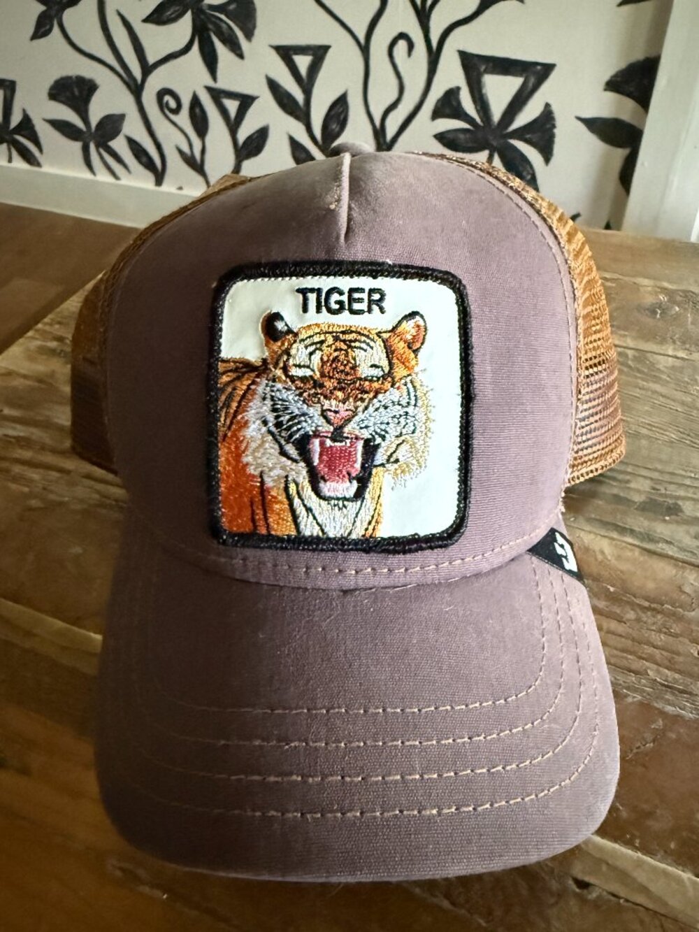 Goorin Bros The Farm Tiger Trucker Hat Animal Patch Snapback Cap